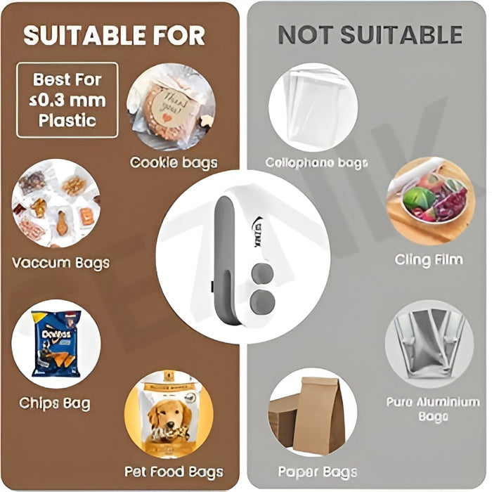 Portable mini sealing machine battery operated